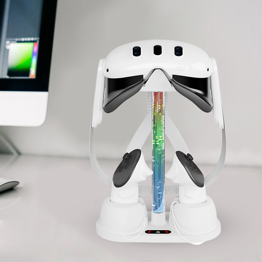 Headset Stand Rgb - Holder Base Controller Charger RGB Light
