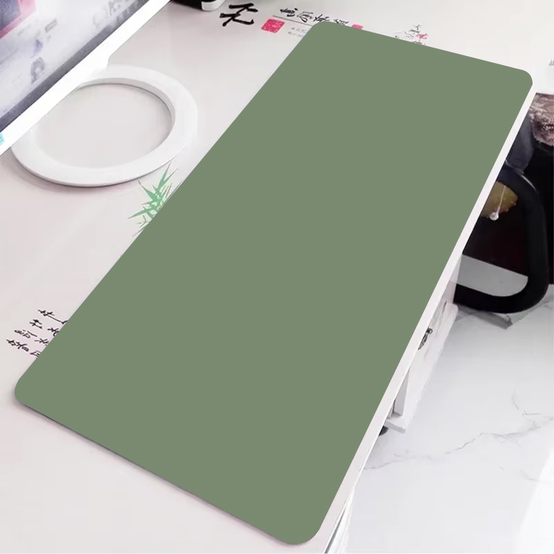 Gaming Accessories For Table - Solid green gaming mousepad large simple