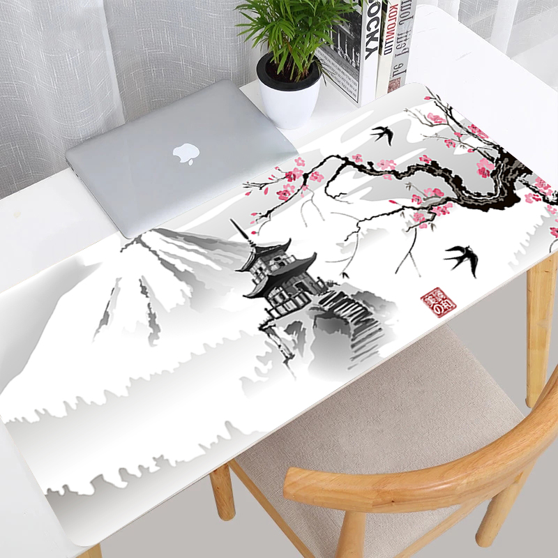 Gaming Accessories Pink - Cherry Blossom Sakura Pagoda Japan Mouse