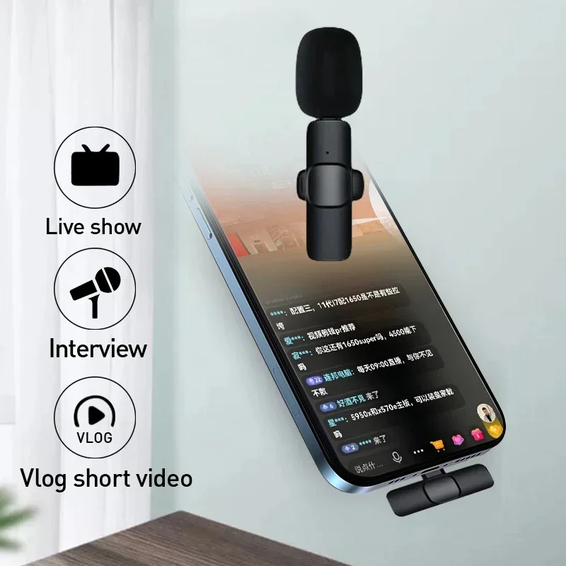 Gaming Set Accessories - Wireless Lavalier Microphone 2.4G Mini MicPortable