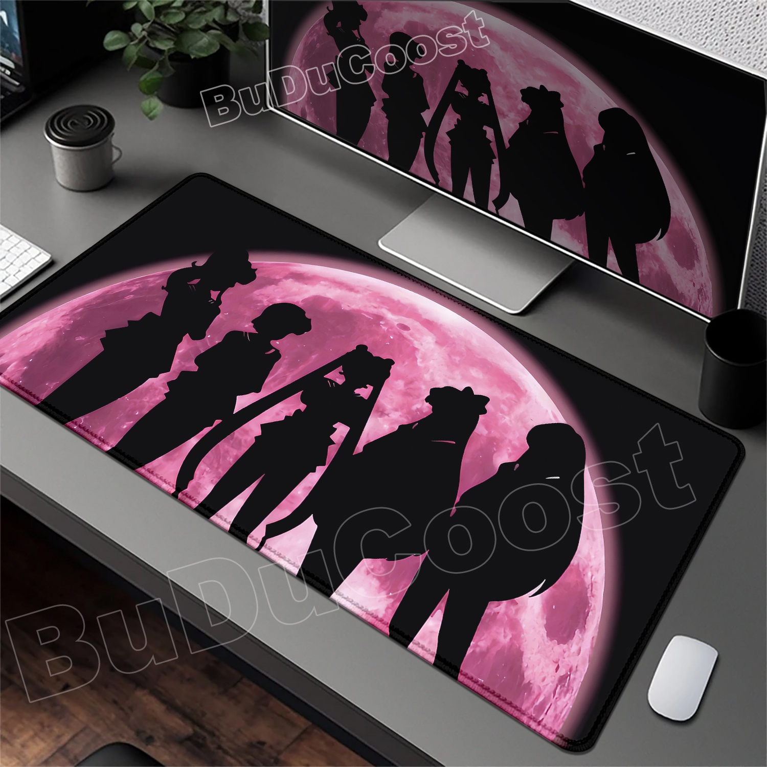 Pretty Pink Desk Mat Anime Sai - Gaming Accessories Pink 评论和价格
