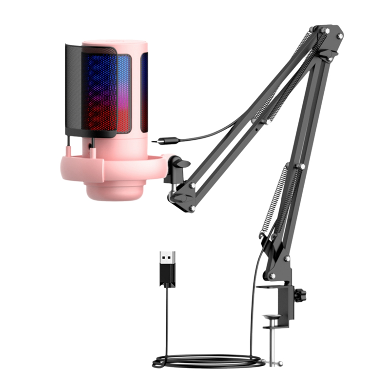 ABAC-RGB USB Condenser Microph - Headset Stand Rgb 评论和价格