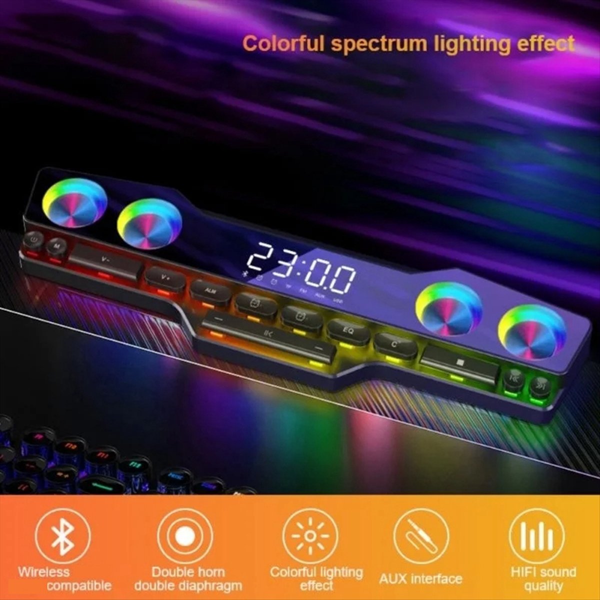 DTC5 V18 Dazzle Colour Speaker - Gaming Accessories Kit 评论和价格