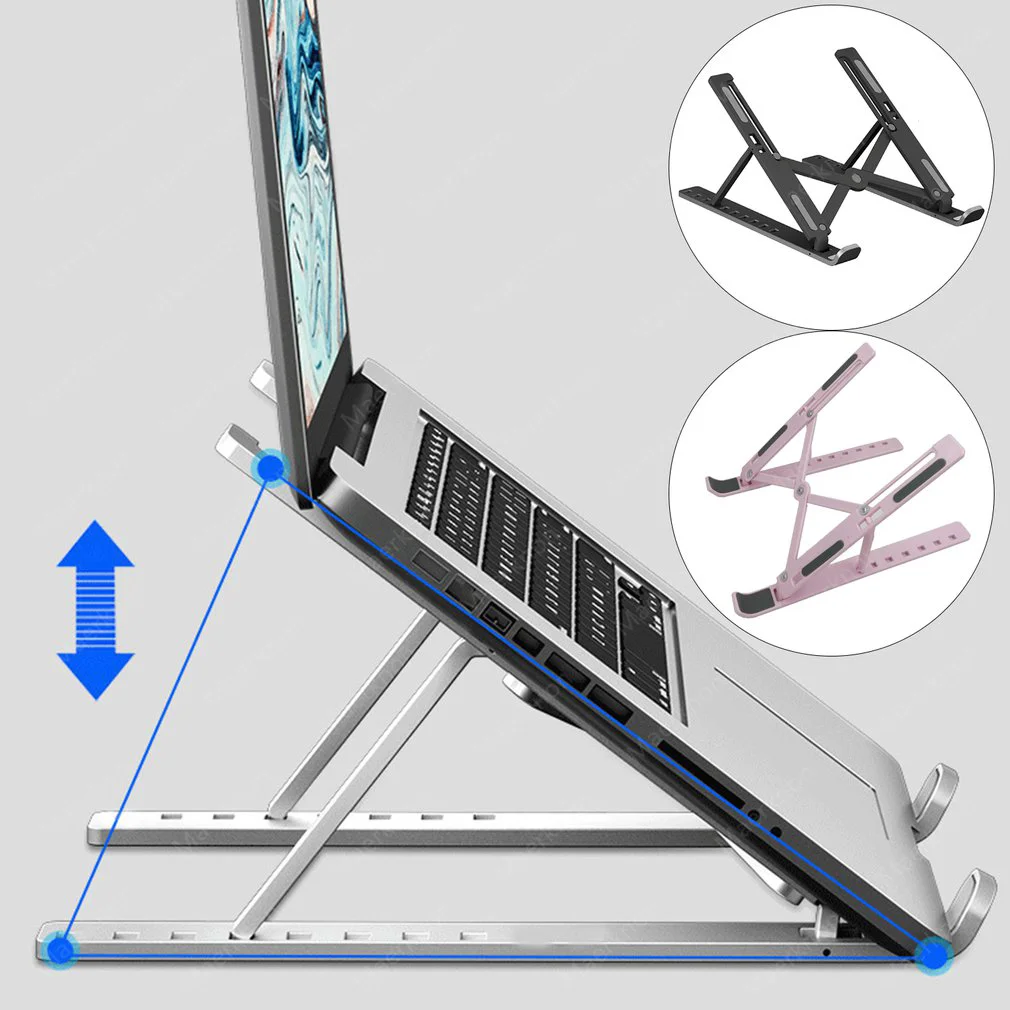 Laptop Stand Portable Foldable - Gaming Accessories Pink 评论和价格
