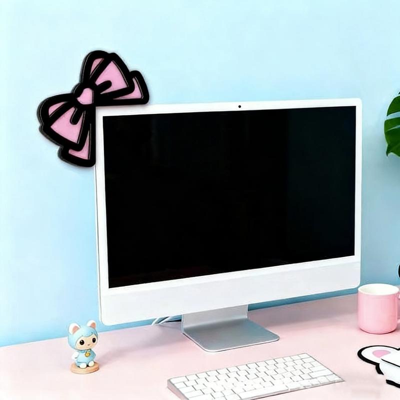 New 1/2Pcs Wooden Bowknot PC A - Gaming Accessories Pc Setup 评论和价格