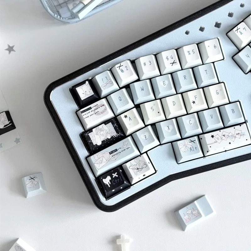 Pseudo Angel Theme Keycaps Set - Gaming Set Accessories 评论和价格