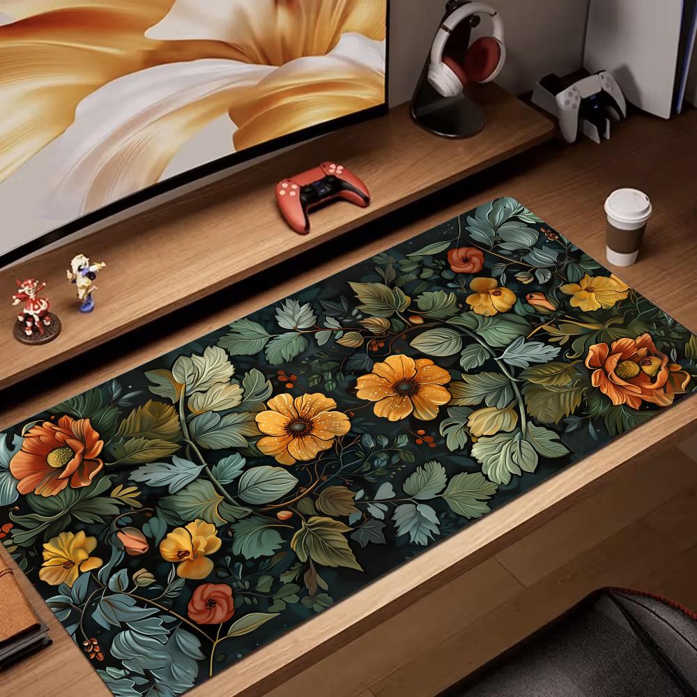 Retro flower art rendering Mou - Gaming Accessories Retro 评论和价格