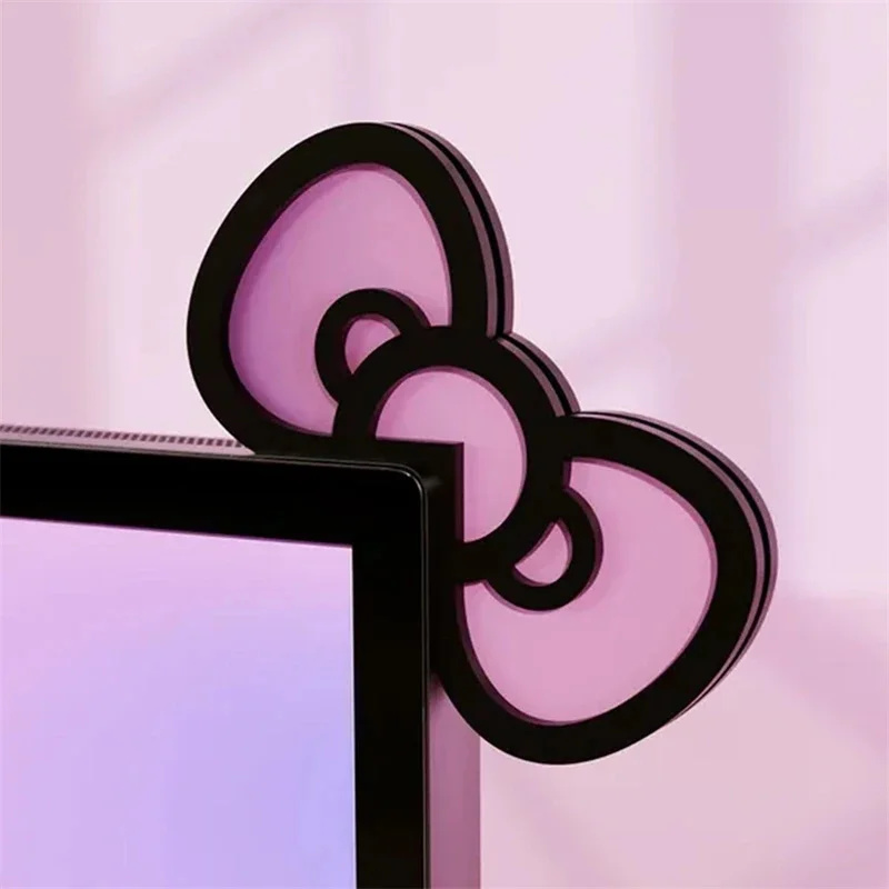 Kawaii Pink Acrylic Bow Monito - Gaming Accessories Pc Setup 评论和价格