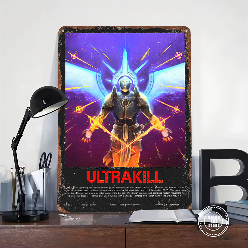 Ultrakill Game Metal Poster Cu - Gaming Accessories Europe 评论和价格