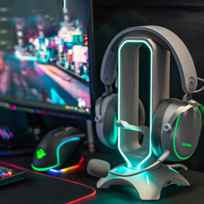 RGB Gaming Headphone Stand wit - Headset Stand Rgb 评论和价格