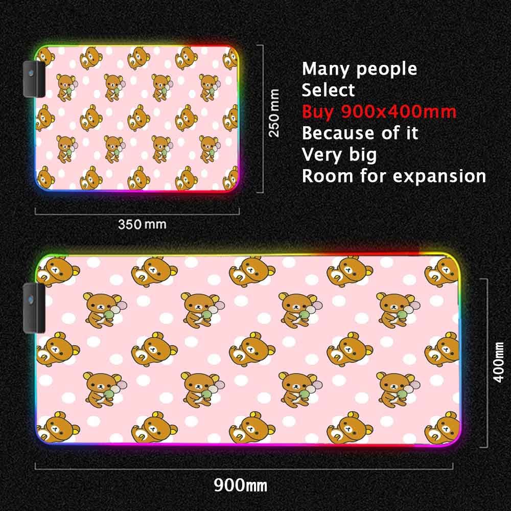 Korilakkuma Mouse Pad Xxl Cute - Gaming Accessories Pink 评论和价格