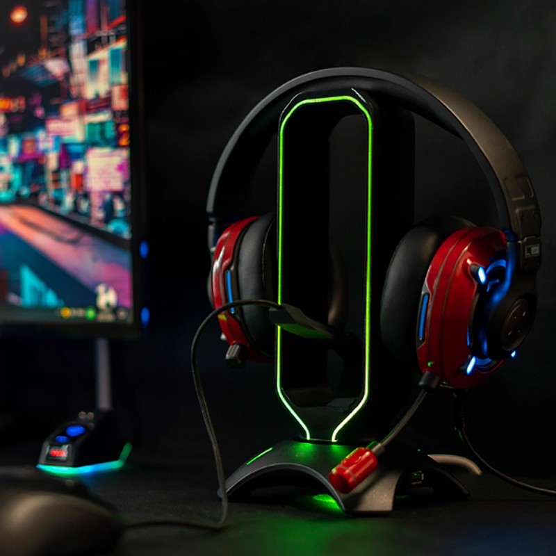 RGB Headset Stand with Mouse B - Headset Stand Rgb 评论和价格