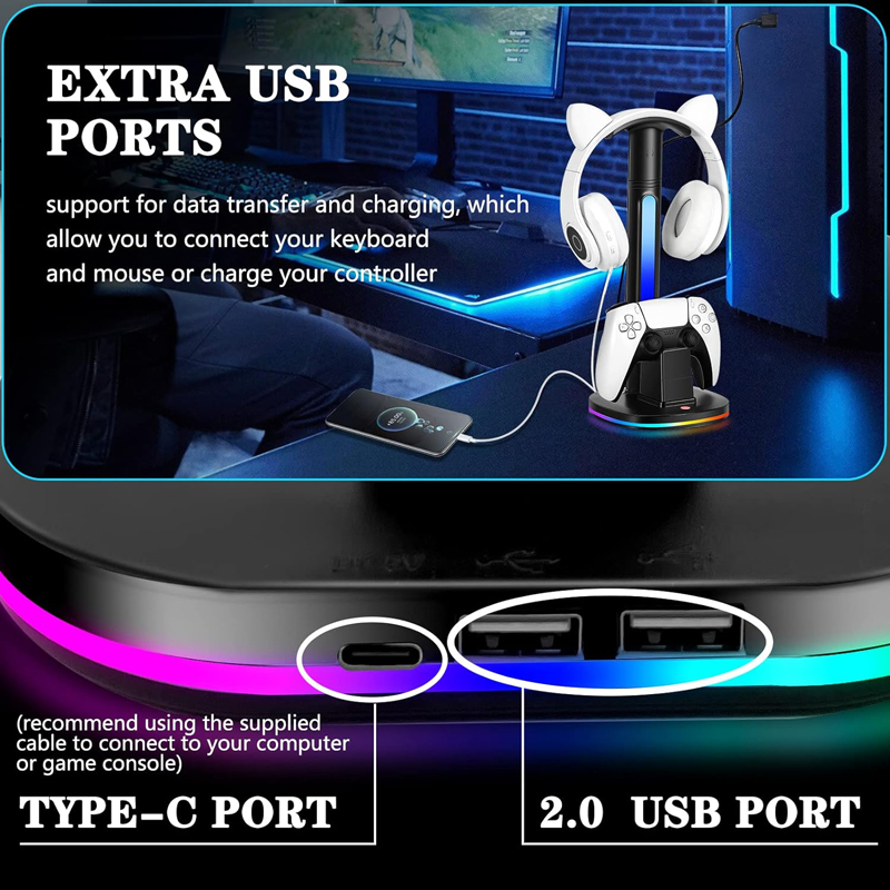 Controller Charging Station W  - Headset Stand Rgb 评论和价格