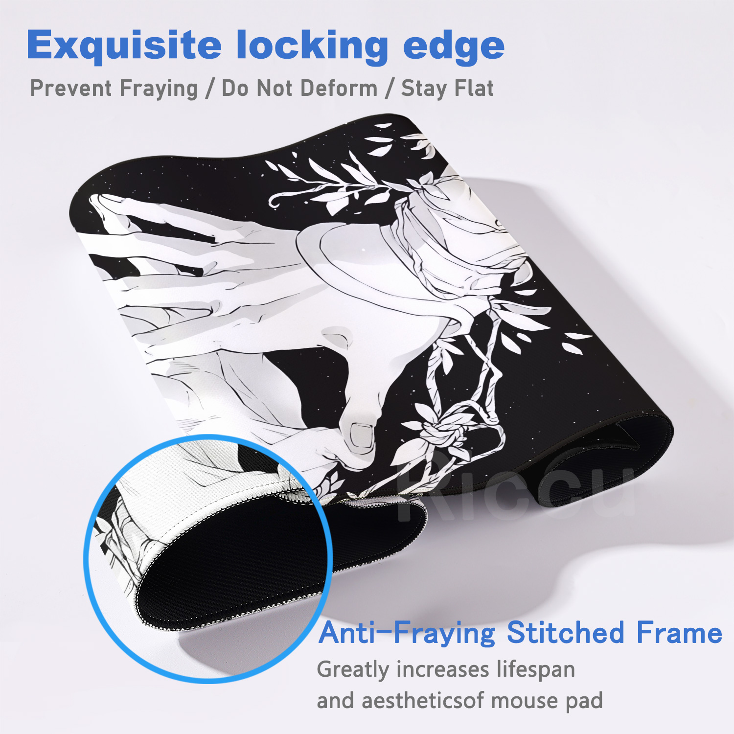 HD Large Black White XXL Gothi - Gaming Accessories Pc Setup 评论和价格