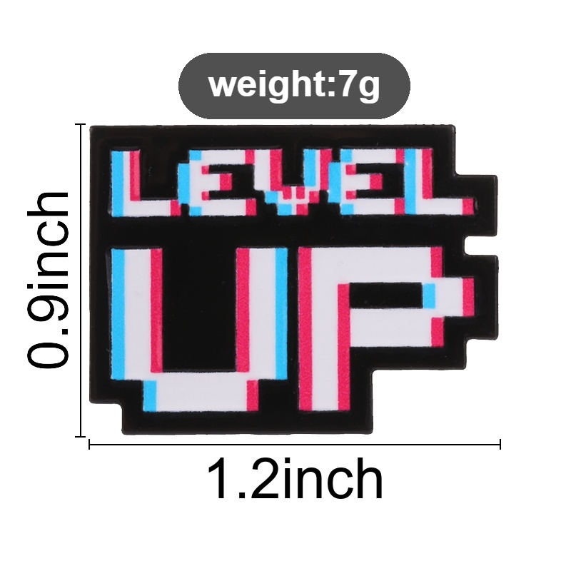 Level Up Glitch Pixel Badge Re - Gaming Accessories Retro 评论和价格