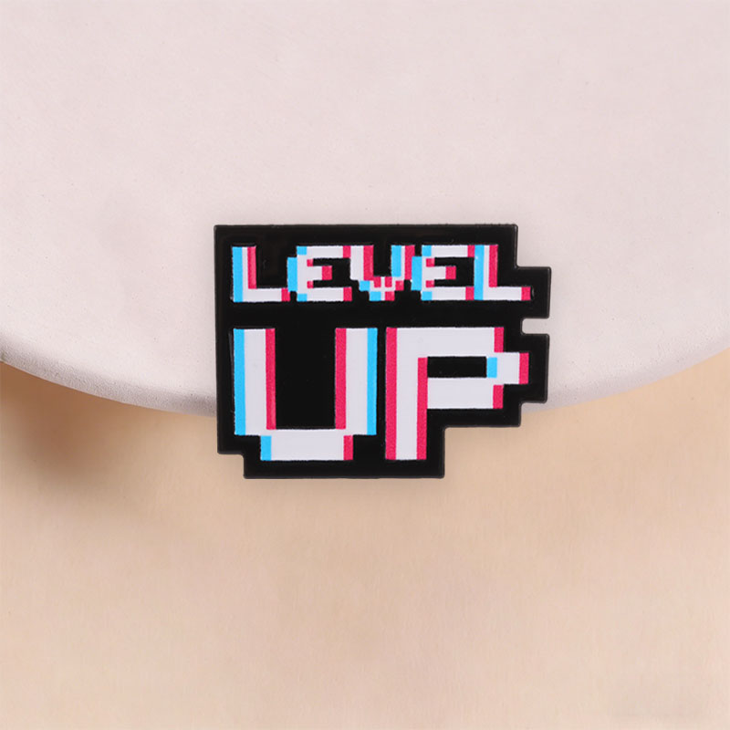 Level Up Glitch Pixel Badge Re - Gaming Accessories Retro 评论和价格