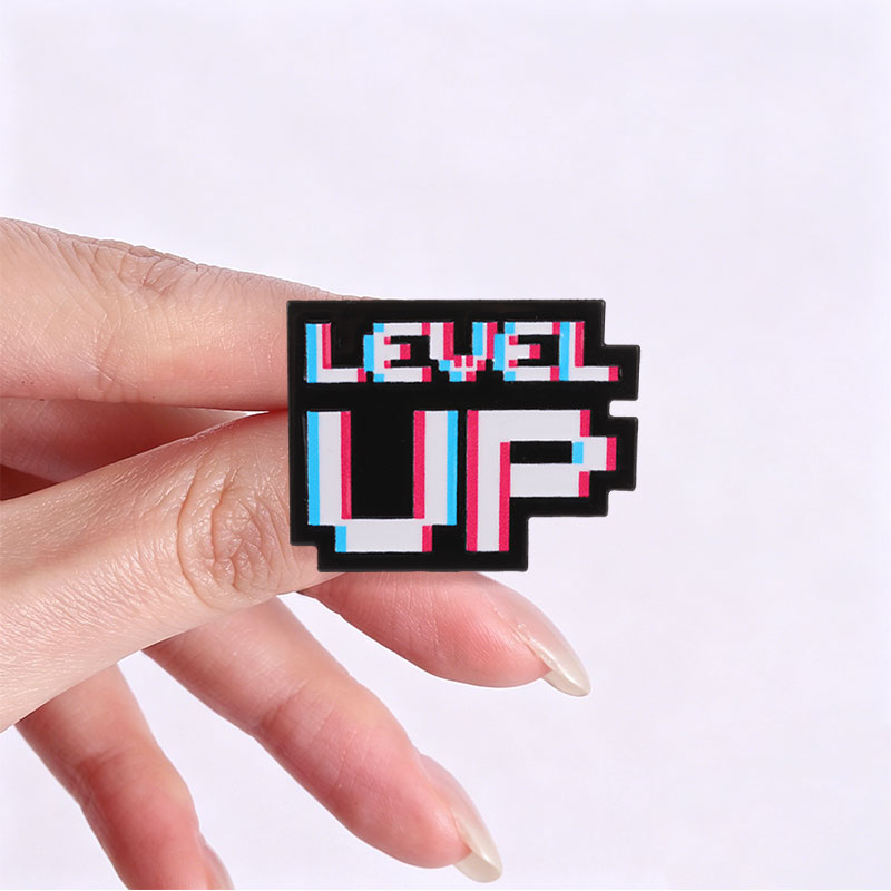 Level Up Glitch Pixel Badge Re - Gaming Accessories Retro 评论和价格