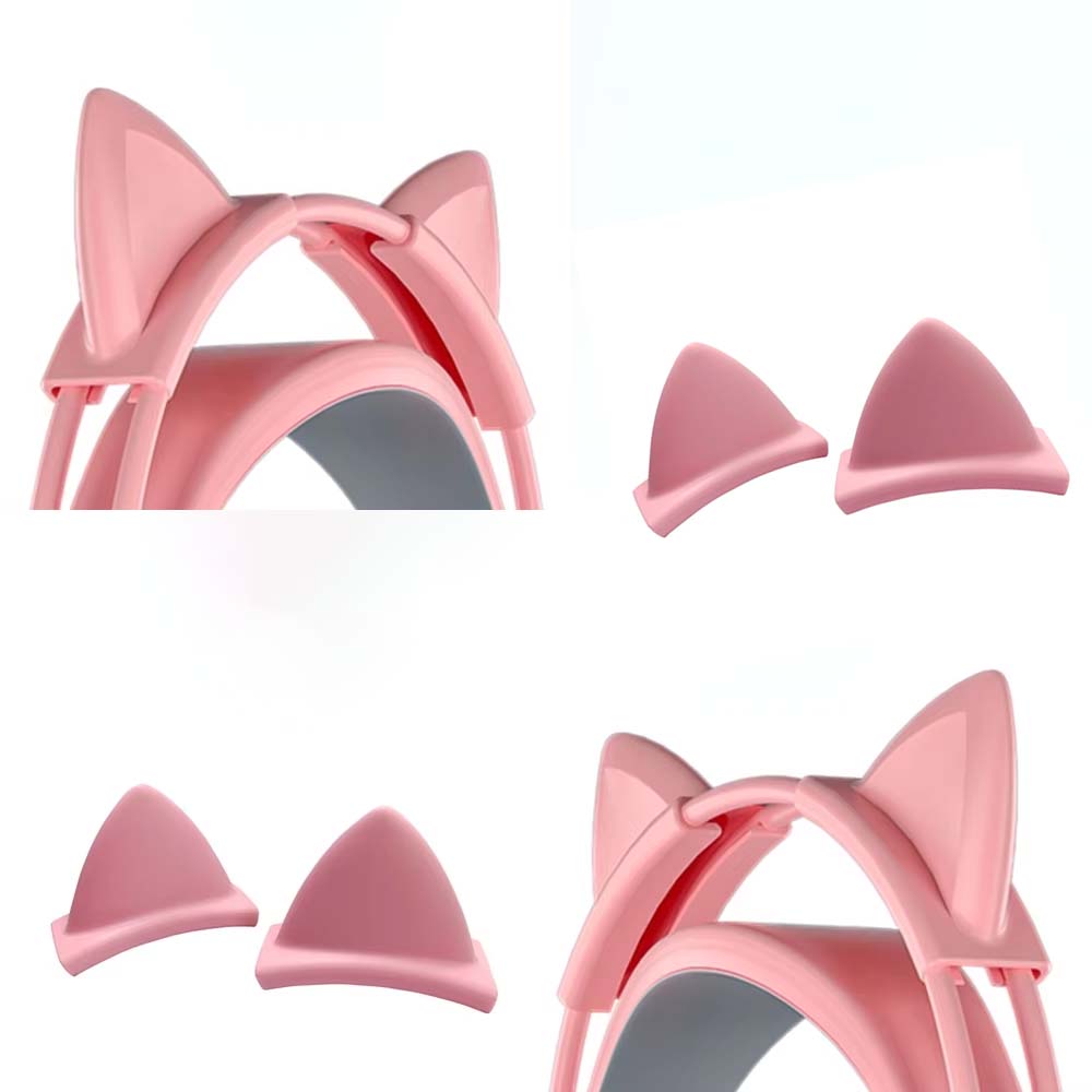 Pink Silicone Cat Ears Pendant - Gaming Accessories Pink 评论和价格