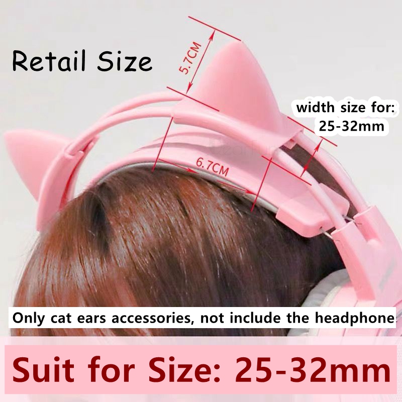 Pink Silicone Cat Ears Pendant - Gaming Accessories Pink 评论和价格