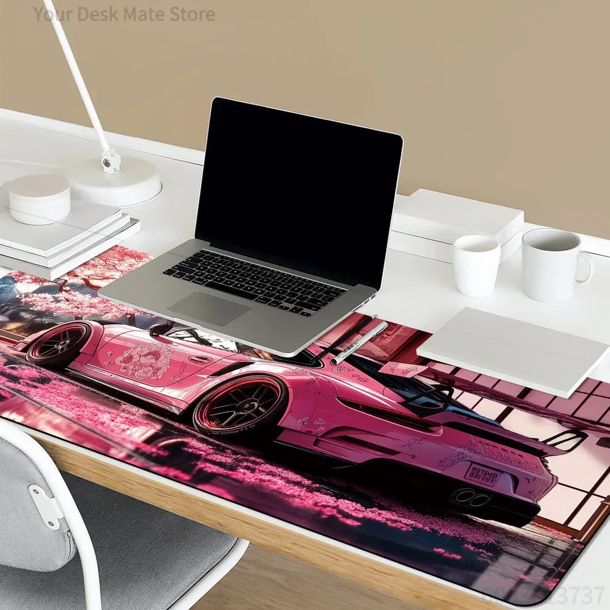 Pink Sports Car Cherry Blossom - Gaming Accessories Pink 评论和价格