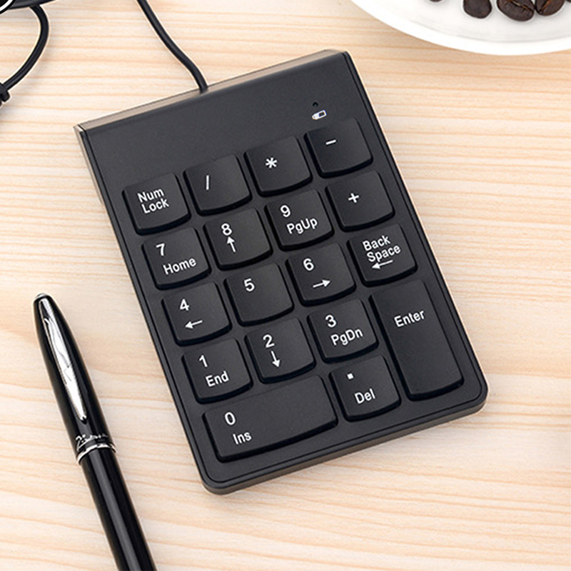 18 Keys USB Wire Numeric Keypa - Keyboard Numpad Separate 评论和价格