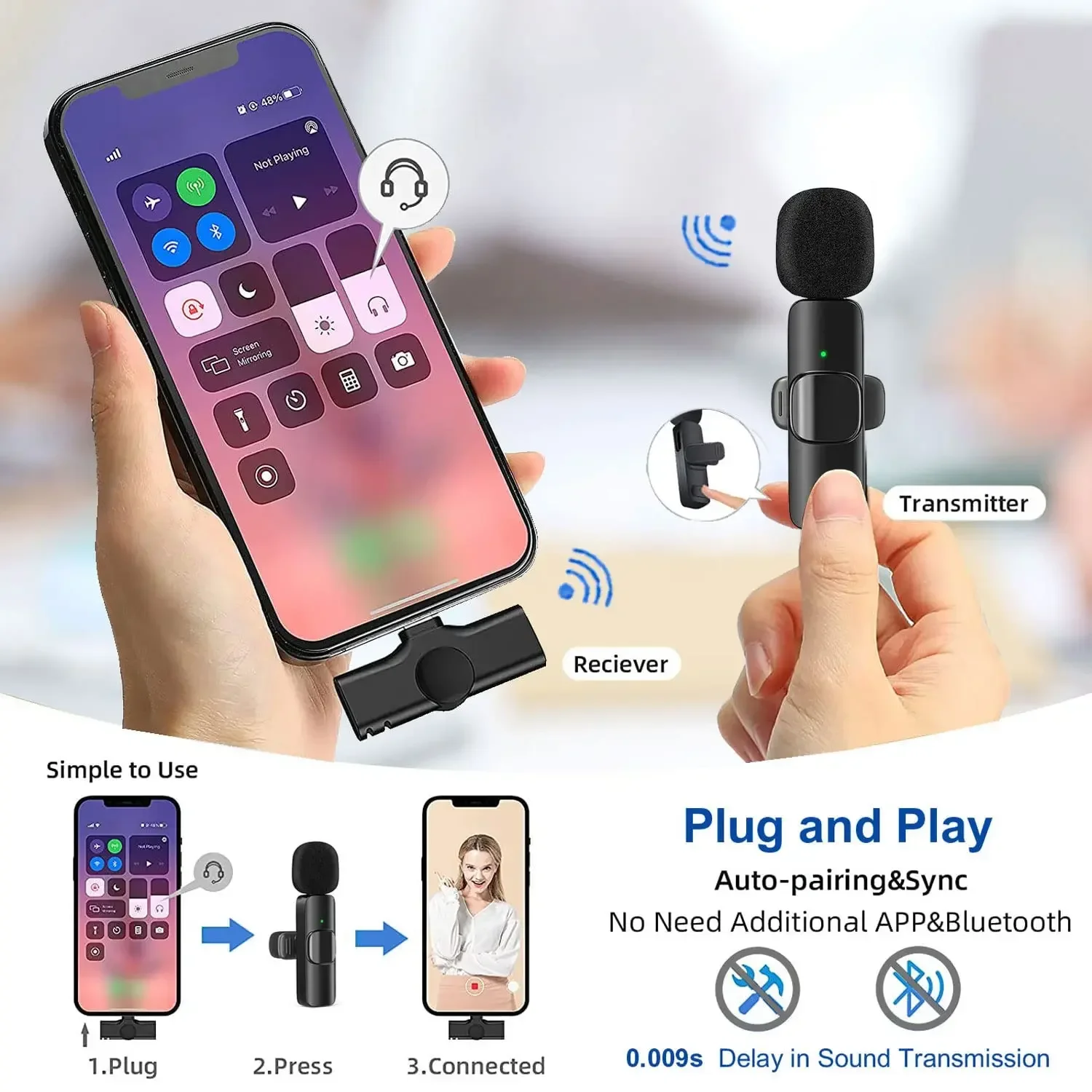 Wireless Lavalier Microphone 2 - Gaming Set Accessories 评论和价格