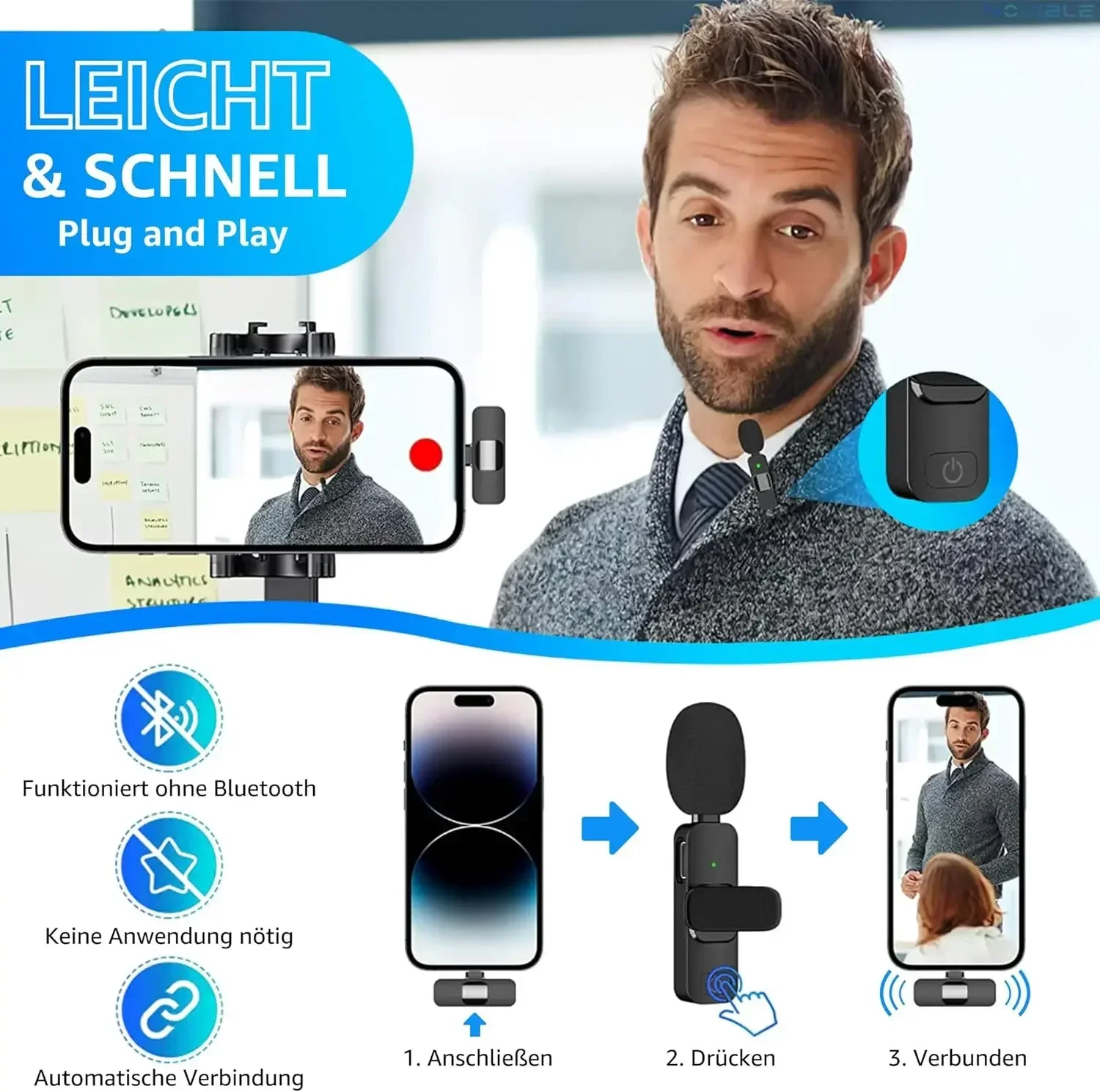 Wireless Lavalier Microphone 2 - Gaming Set Accessories 评论和价格