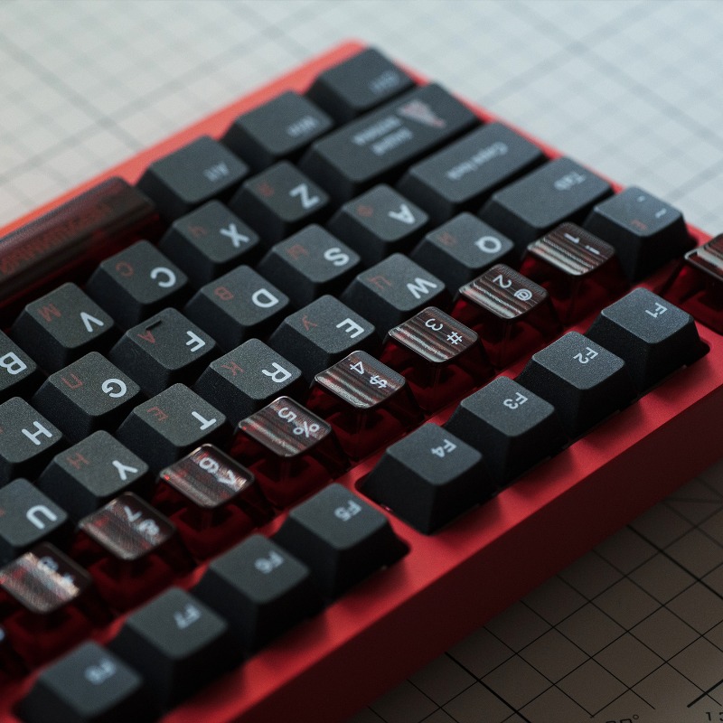 Soviet Black Theme Keycaps Set - Gaming Set Accessories 评论和价格